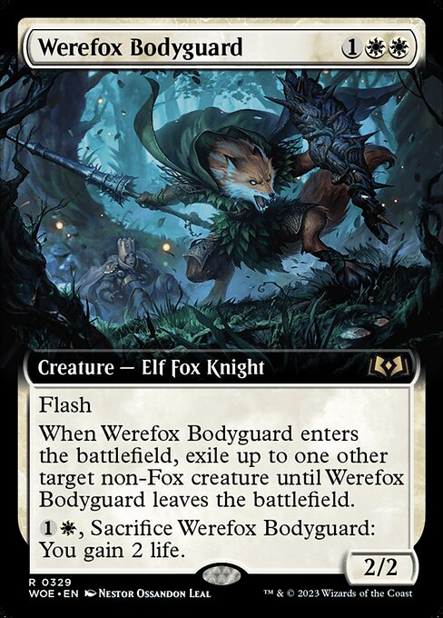 WOE 329 Werefox Bodyguard (Extended Art) R