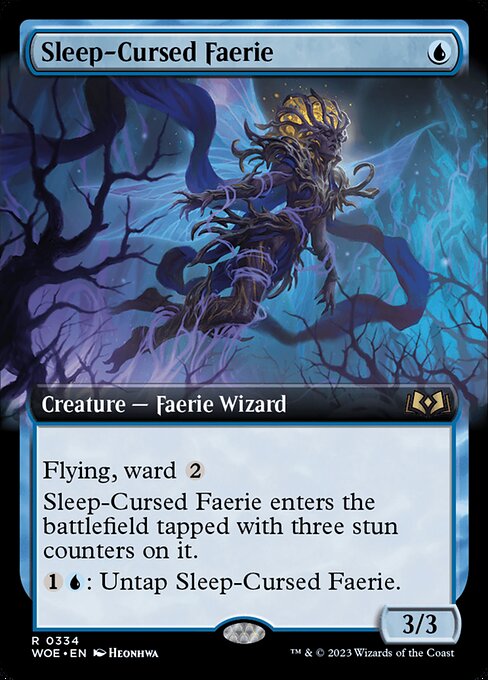 WOE 334 Sleep-Cursed Faerie (Extended Art) R