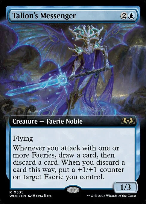 [Foil] WOE 335 Talion's Messenger (Extended Art) R