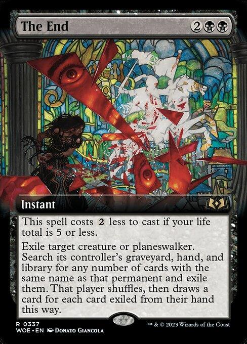 [Foil] WOE 337 The End (Extended Art) R