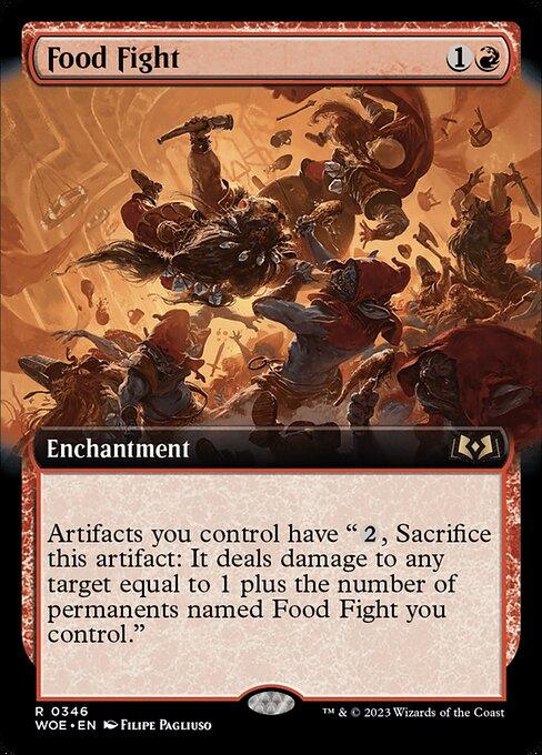 [Foil] WOE 346 Food Fight (Extended Art) R
