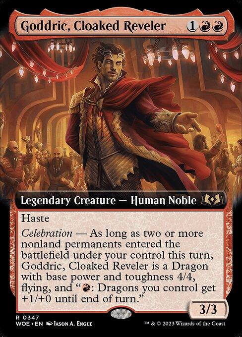 [Foil] WOE 347 Goddric, Cloaked Reveler (Extended Art) R