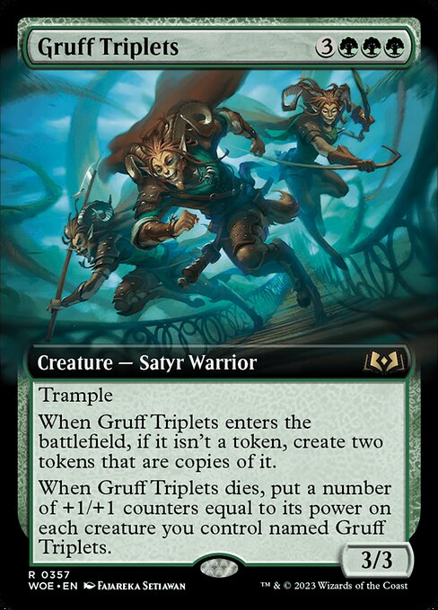 WOE 357 Gruff Triplets (Extended Art) R