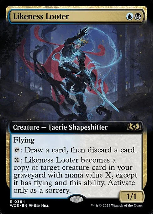 [Foil] WOE 364 Likeness Looter (Extended Art) R