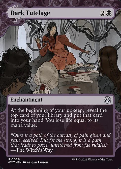 [Foil] WOT 028 Dark Tutelage (0028) U