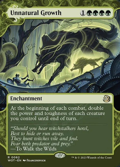 [Foil] WOT 062 Unnatural Growth (0062) R