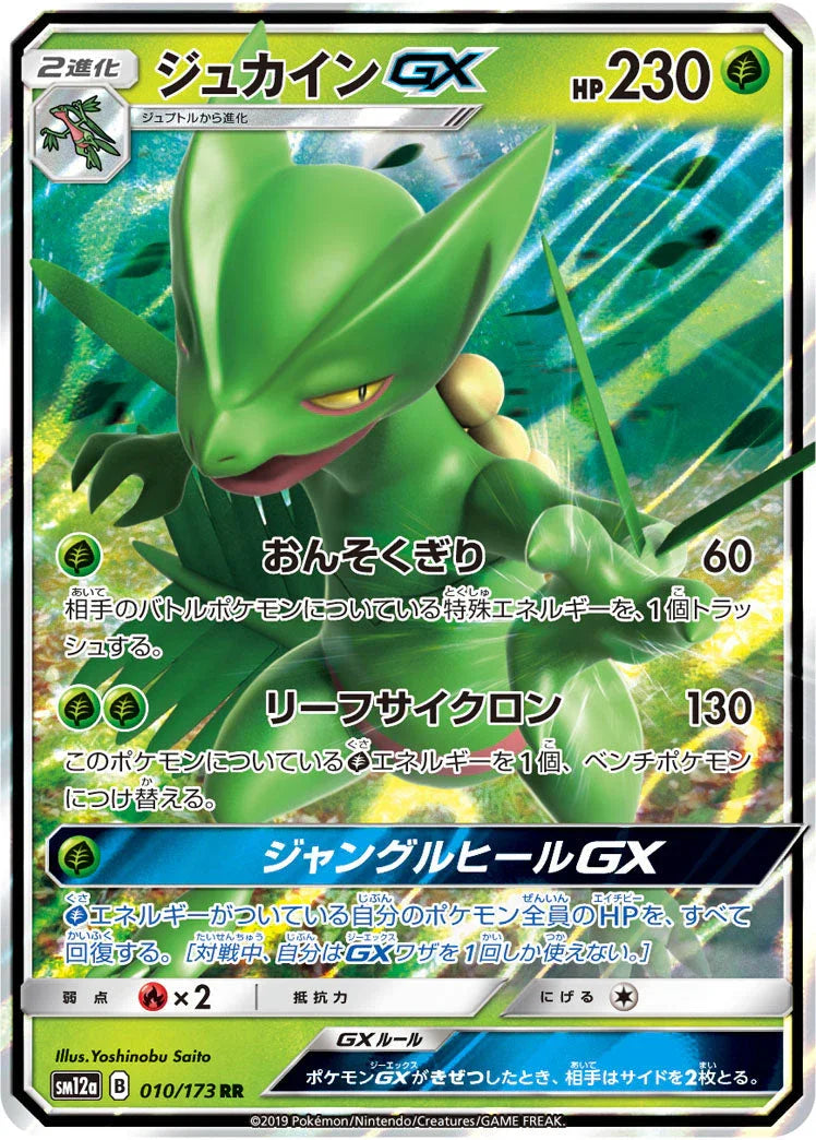 SM12a 010/173 ジュカインGX RR