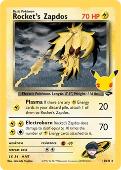 CELC 15/132 Rocket's Zapdos