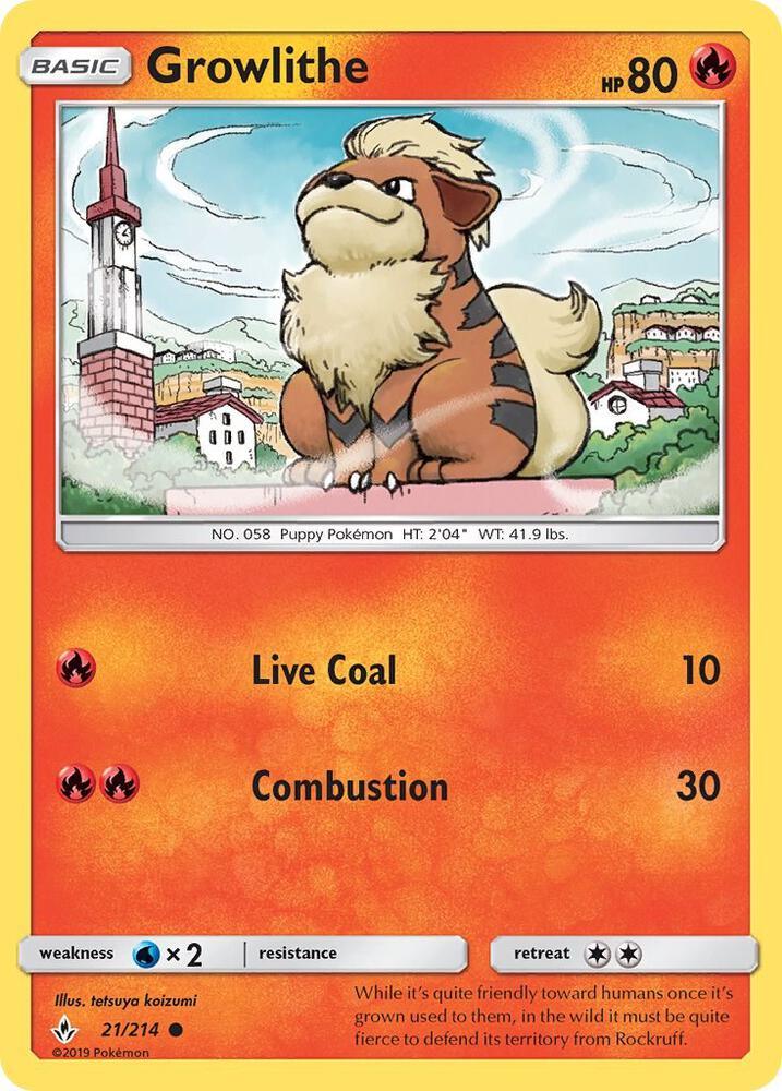 UNB 21/214 Growlithe C