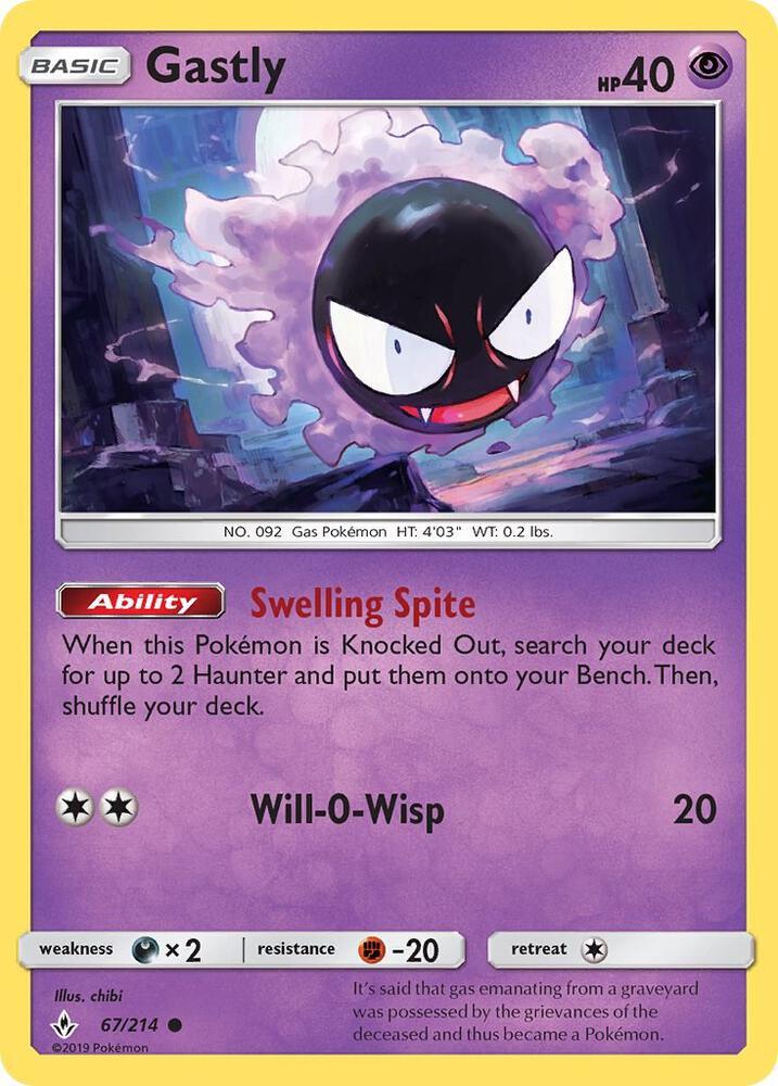 UNB 67/214 Gastly C