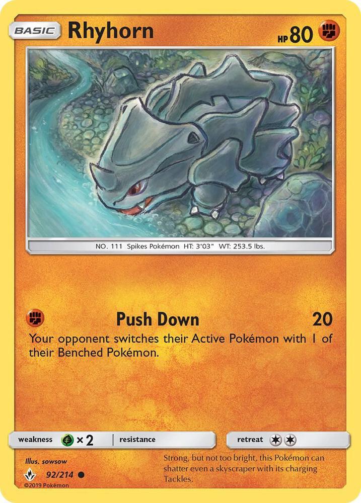 UNB 92/214 Rhyhorn C