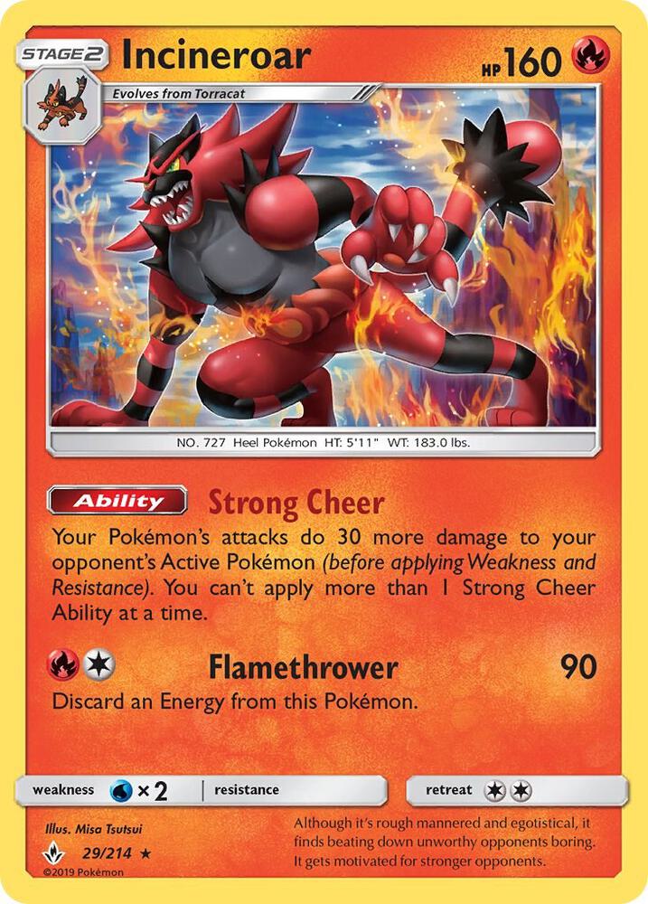UNB 29/214 Incineroar R