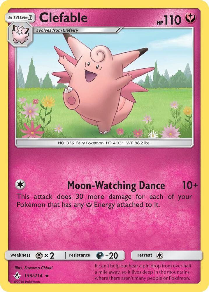 UNB 133/214 Clefable R