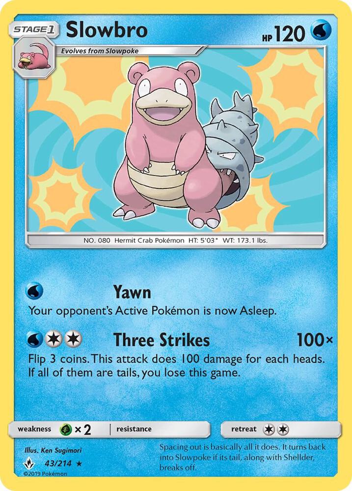 UNB 43/214 Slowbro RH