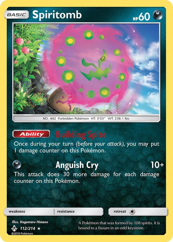 UNB 112/214 Spiritomb RH
