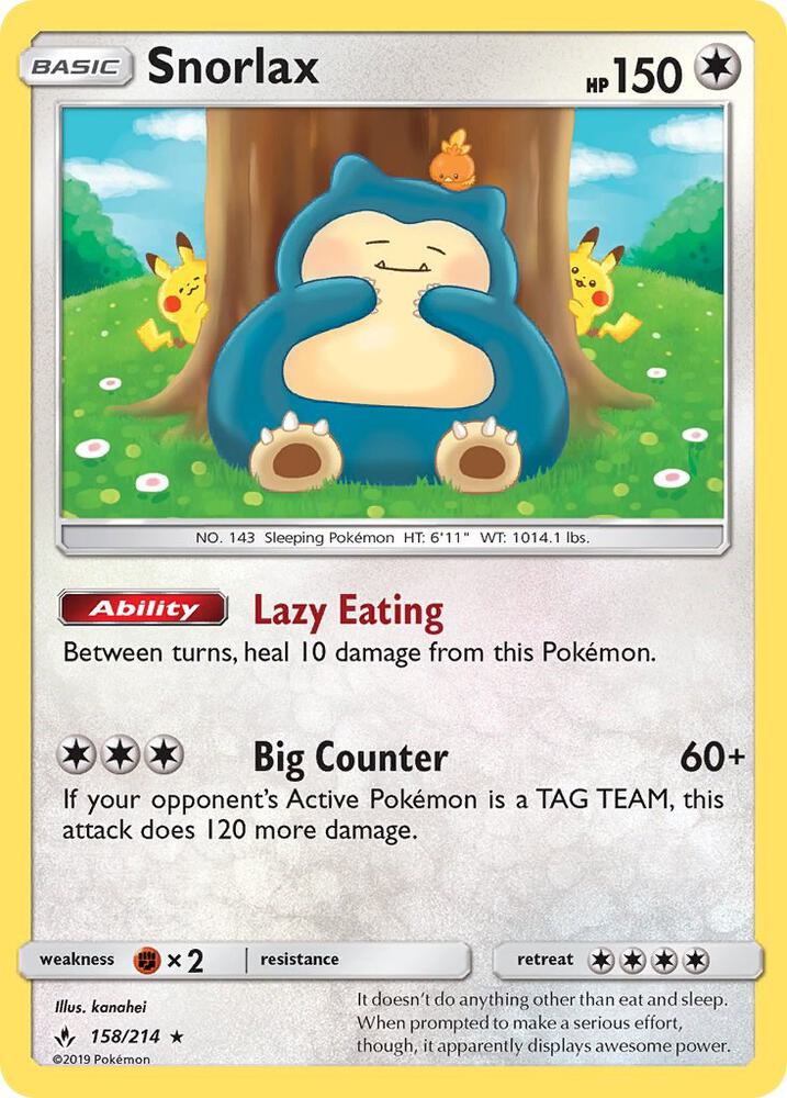 UNB 158/214 Snorlax RH