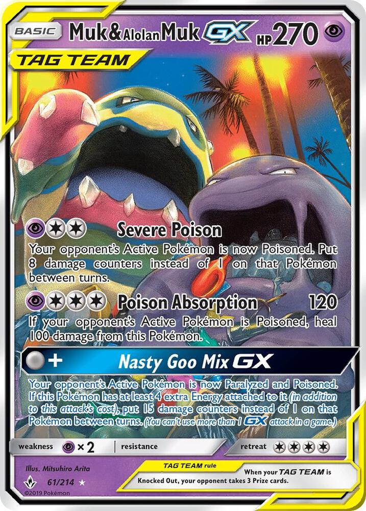UNB 61/214 Muk & Alolan Muk GX SR