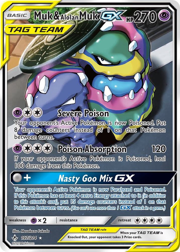 UNB 197/214 Muk & Alolan Muk GX SR