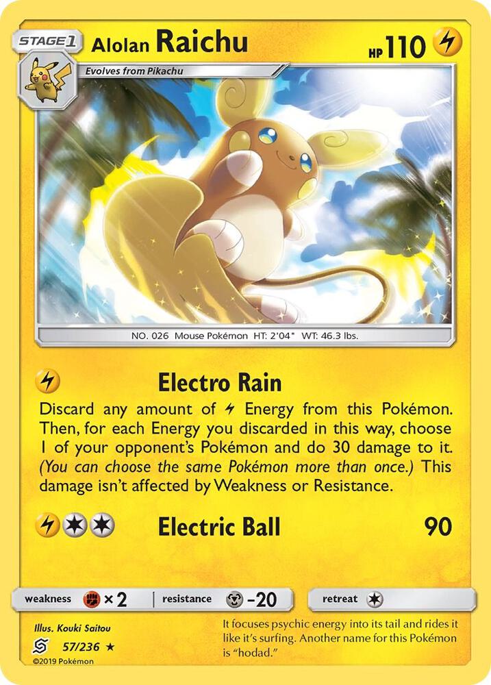 UNM 57/236 Alolan Raichu RH