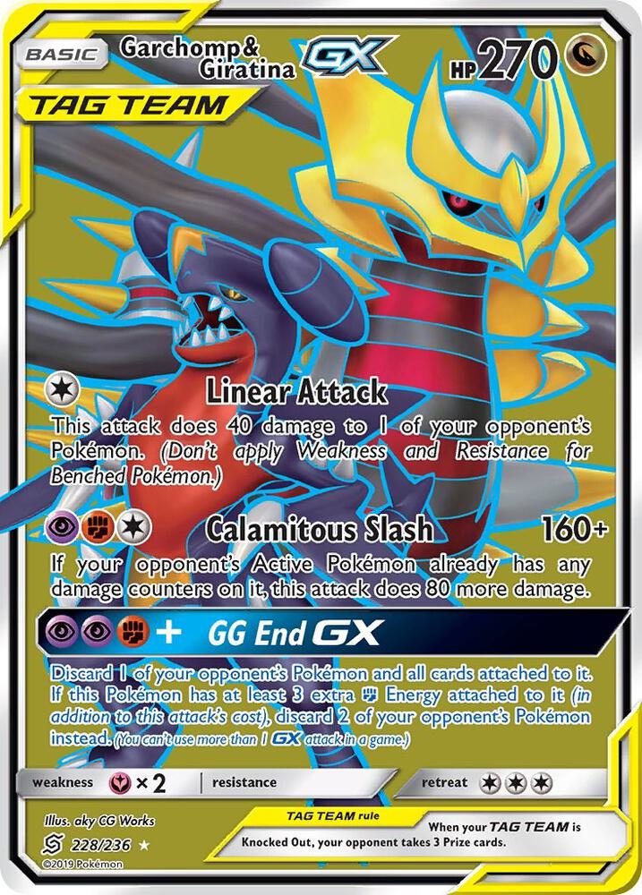 UNM 228/236 Garchomp & Giratina GX SR