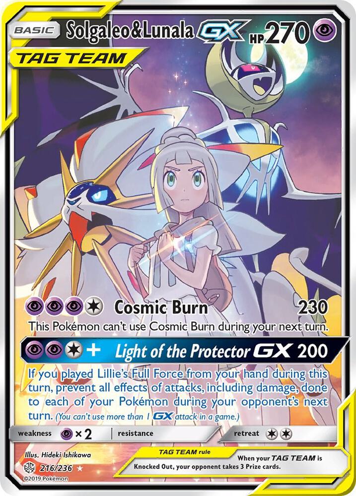 CEC 216/236 Solgaleo & Lunala GX SR