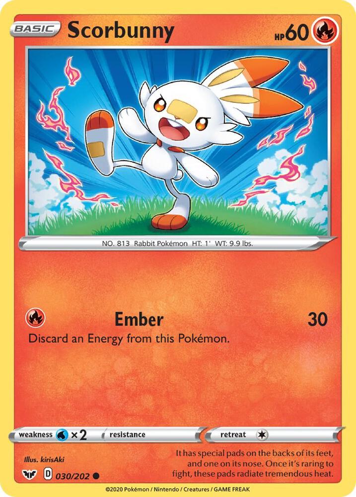 [Reverse Holo] SSH 030/202 Scorbunny C