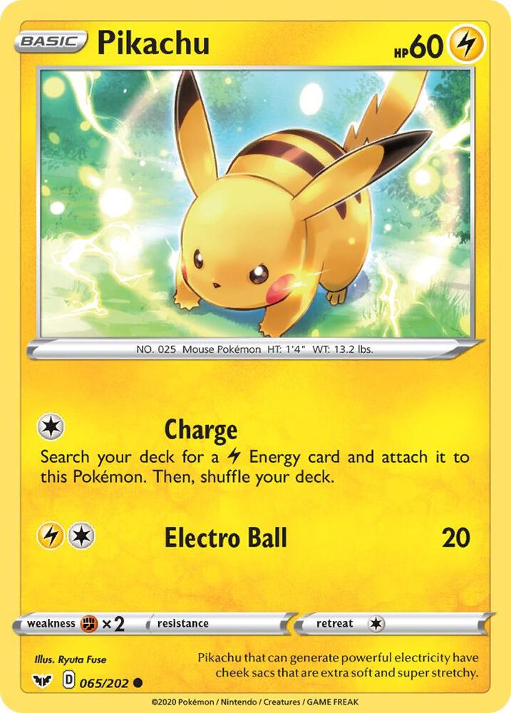 [Reverse Holo] SSH 065/202 Pikachu C