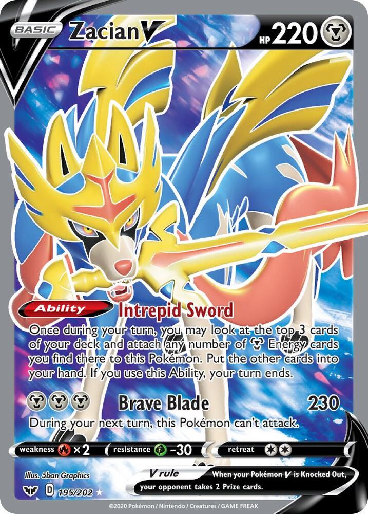 SSH 195/202 Zacian V SR