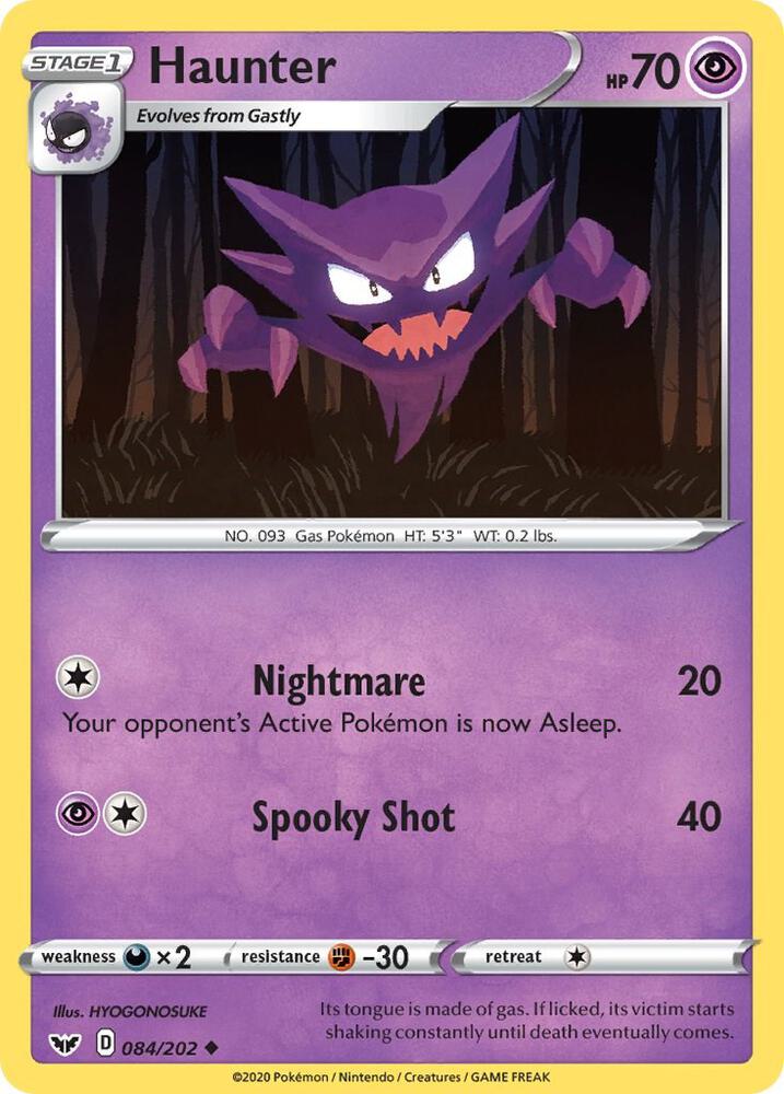 [Reverse Holo] SSH 084/202 Haunter U