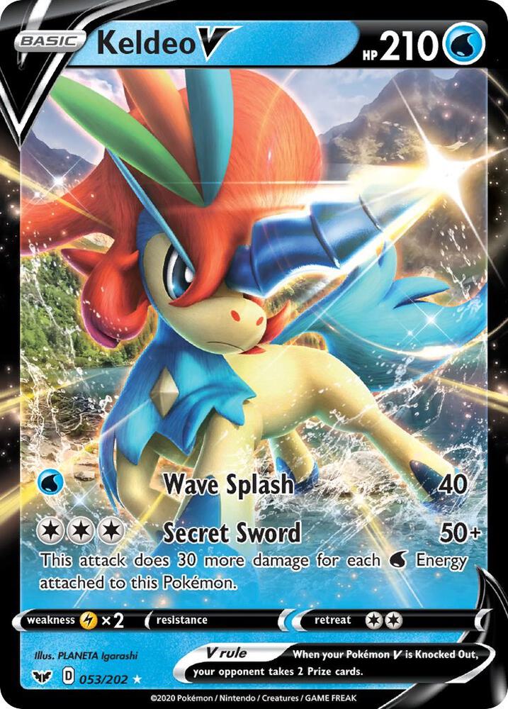 SSH 053/202 Keldeo V SR