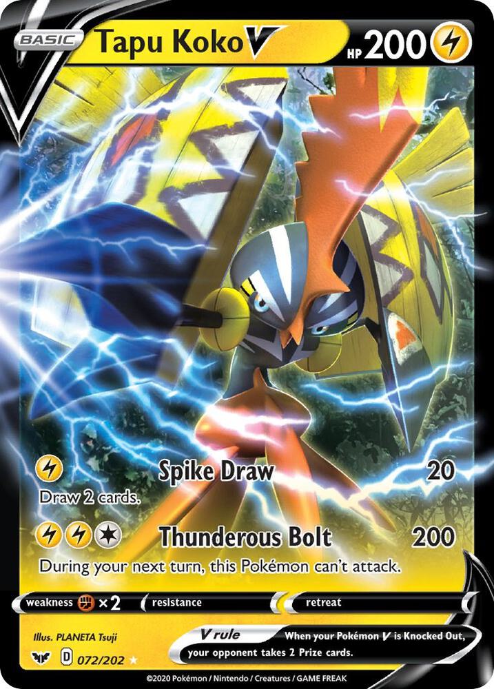 SSH 072/202 Tapu Koko V SR