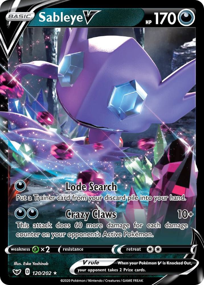 SSH 120/202 Sableye V SR