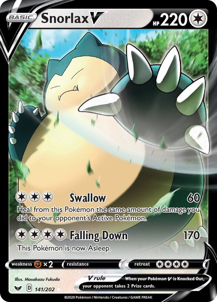 SSH 141/202 Snorlax V SR