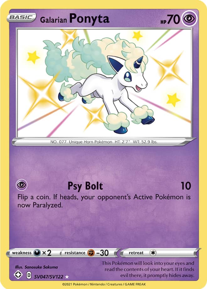SHFSV SV047/SV122 Galarian Ponyta