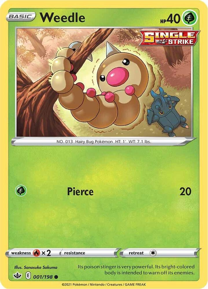 [Reverse Holo] CRE 001/198 Weedle C