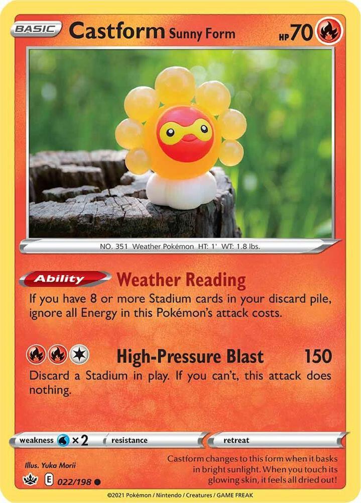 [Reverse Holo] CRE 022/198 Castform Sunny Form C