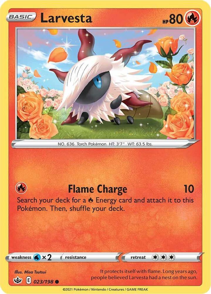 [Reverse Holo] CRE 023/198 Larvesta C