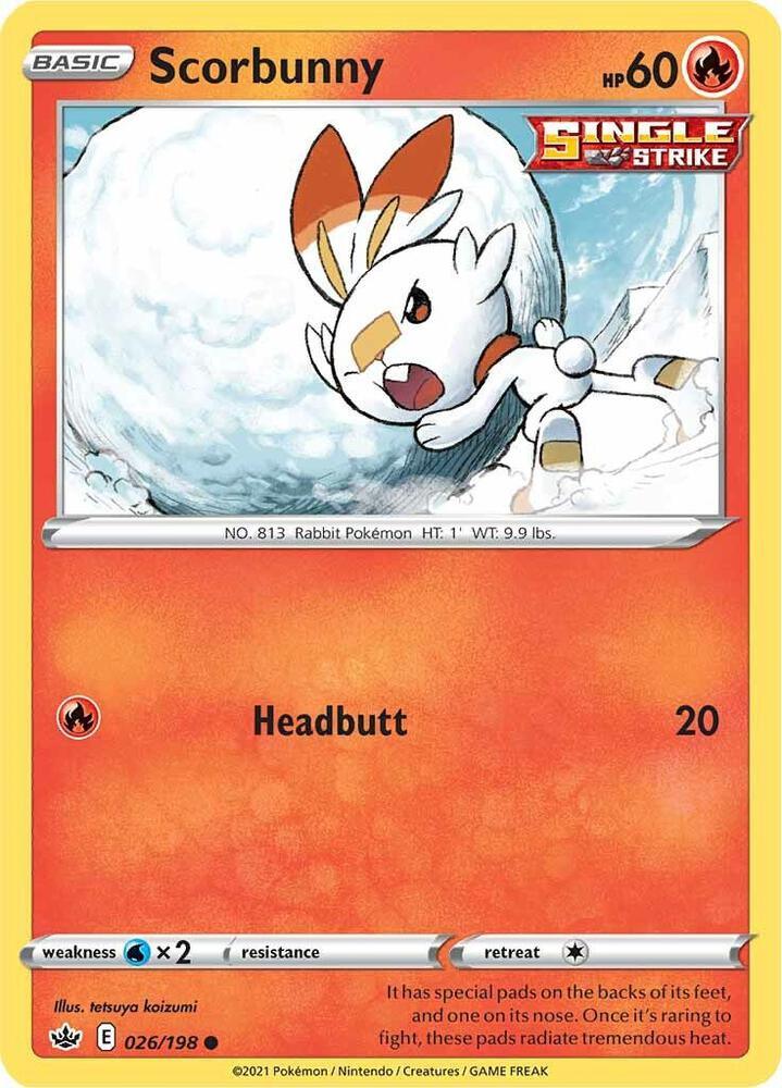 [Reverse Holo] CRE 026/198 Scorbunny C