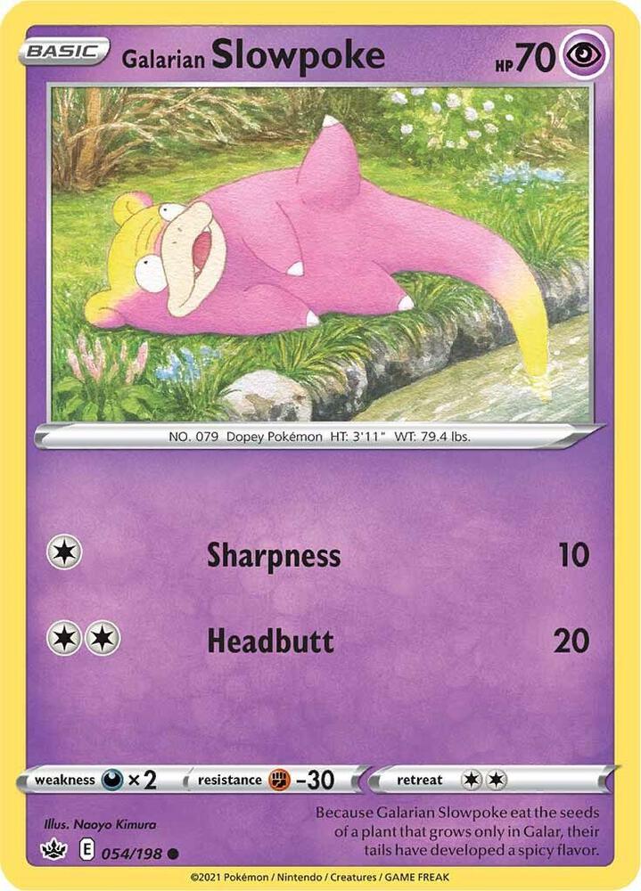 [Reverse Holo] CRE 054/198 Galarian Slowpoke C