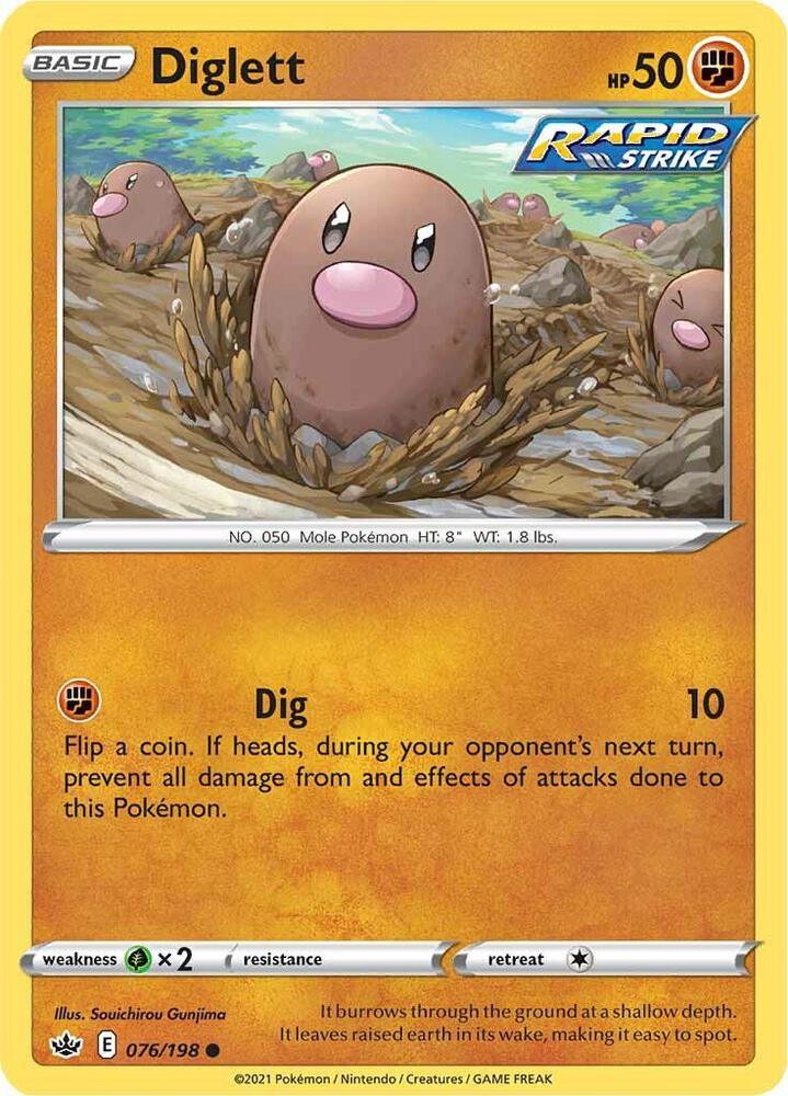 [Reverse Holo] CRE 076/198 Diglett C