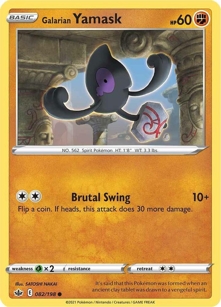 [Reverse Holo] CRE 082/198 Galarian Yamask C