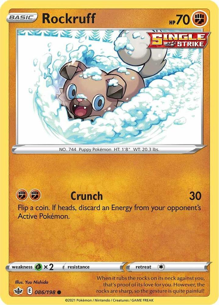 [Reverse Holo] CRE 086/198 Rockruff C