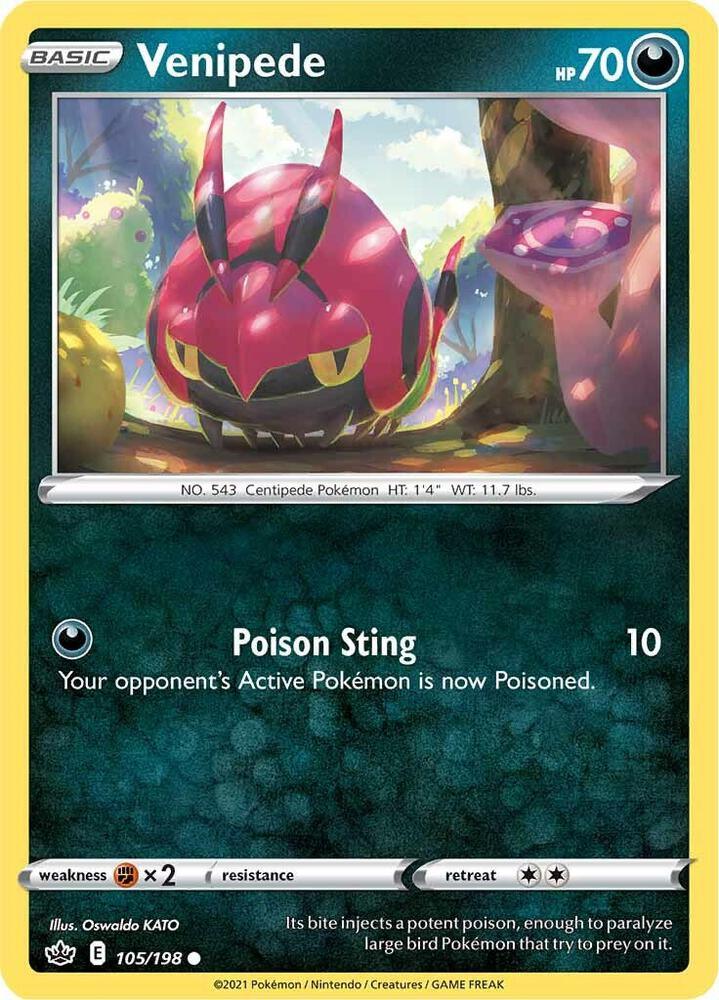 [Reverse Holo] CRE 105/198 Venipede C