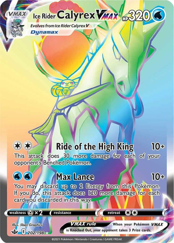 CRE 202/198 Ice Rider Calyrex VMAX SR