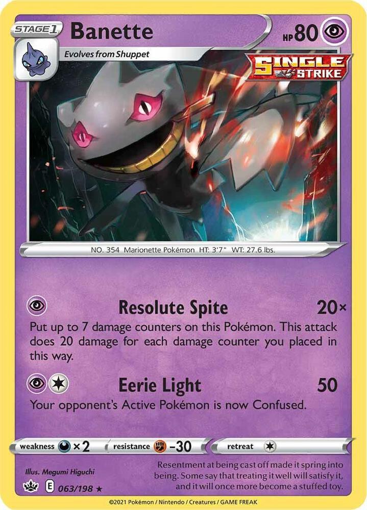 [Reverse Holo] CRE 063/198 Banette R