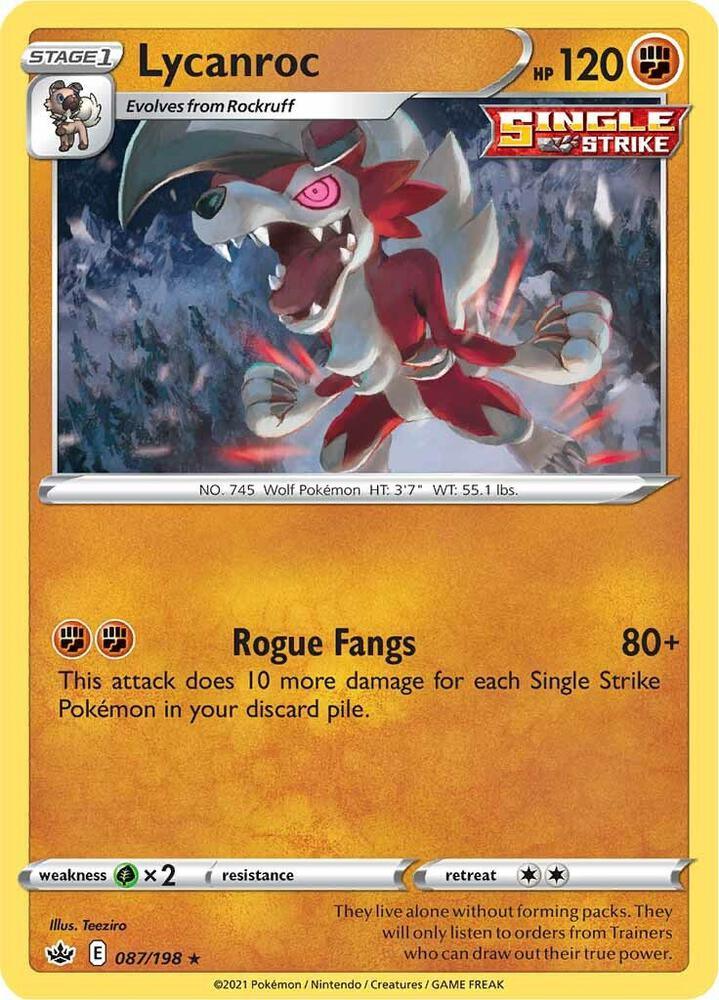 [Reverse Holo] CRE 087/198 Lycanroc RH
