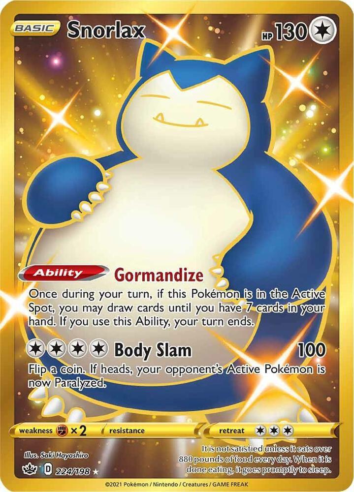 CRE 224/198 Snorlax SR
