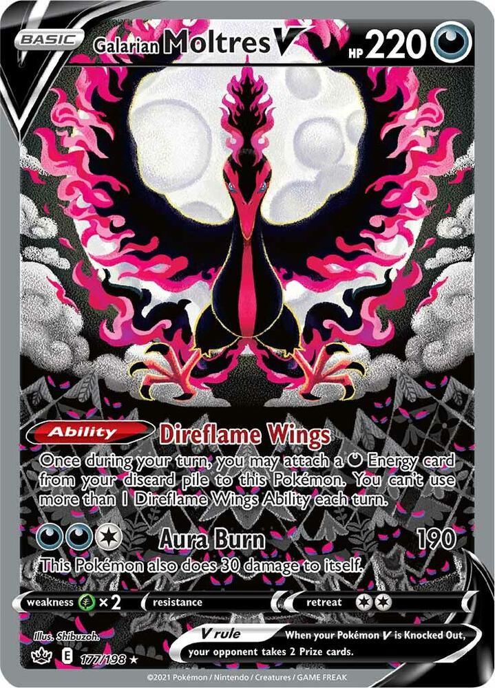 CRE 177/198 Galarian Moltres V SR