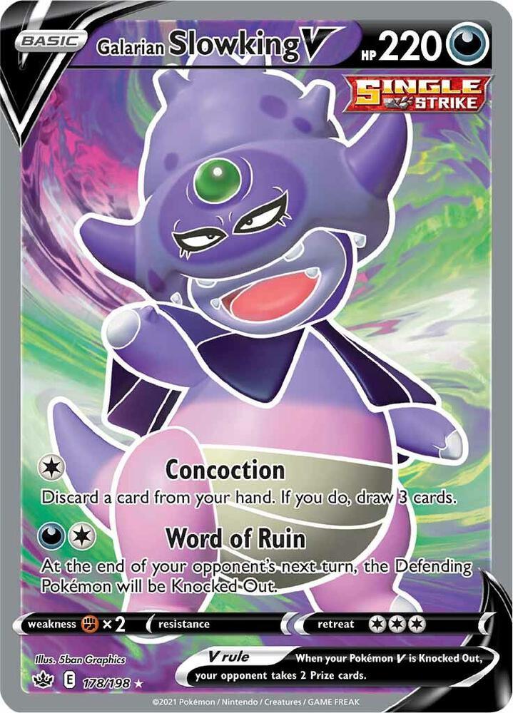 CRE 178/198 Galarian Slowking V SR