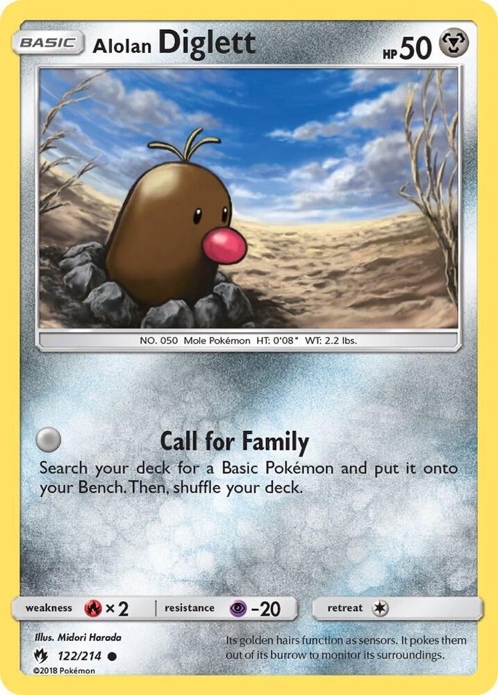 LOT 122/214 Alolan Diglett C